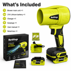 Cordless Turbo Jet Blower for Car, Leaf & Snow Cleaning