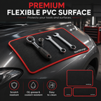3-Piece Flexible Magnetic Tool Mat & Tray Holder Set