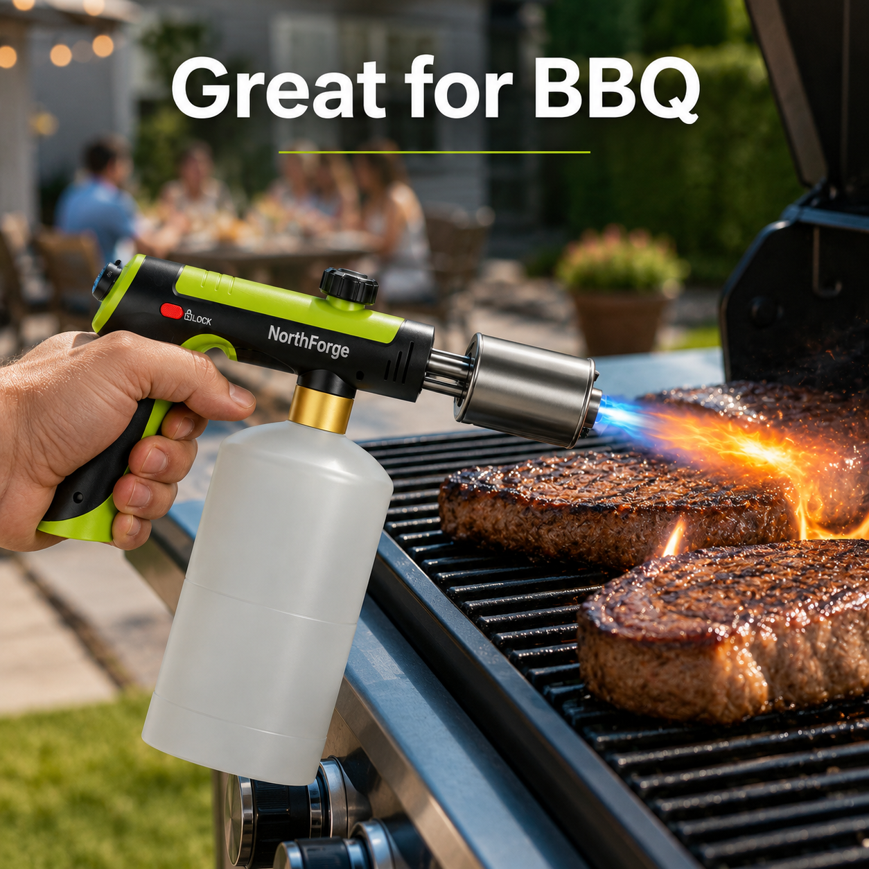 Adjustable Propane Torch with Safety Lock