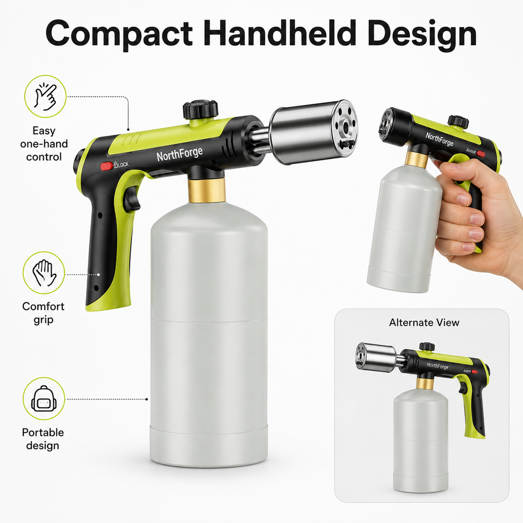Adjustable Propane Torch with Safety Lock