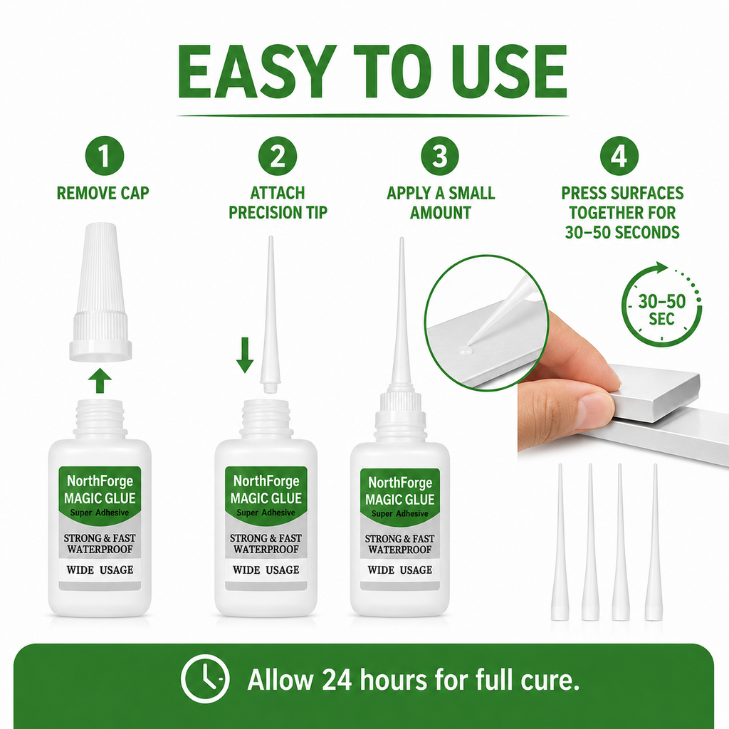 4-Pack Heavy-Duty Multi-Material Repair Adhesive
